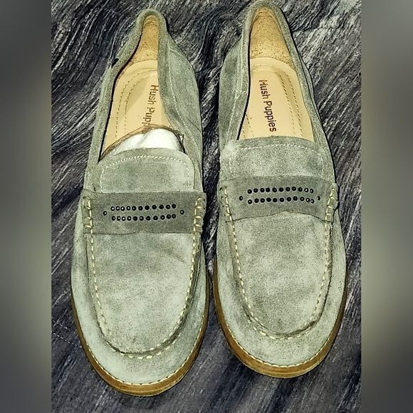 Hush Puppies Aubree‎ Gray Chardon Slip-on Loafers Size 11 - Picture 1 of 13